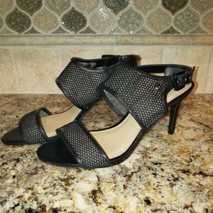Michael Kors strappy mesh heels